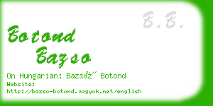 botond bazso business card